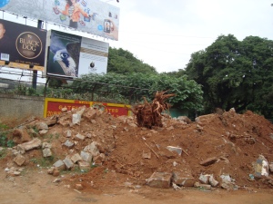 An image of road development